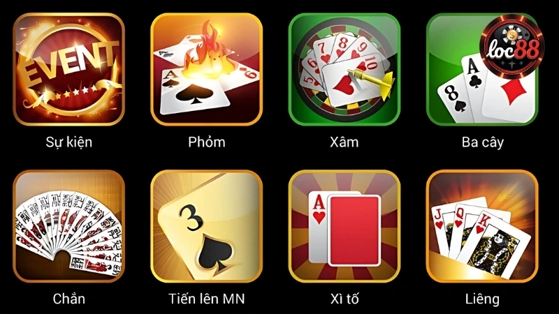Game bài đa dạng với đa dạng bàn chơi và mức cược