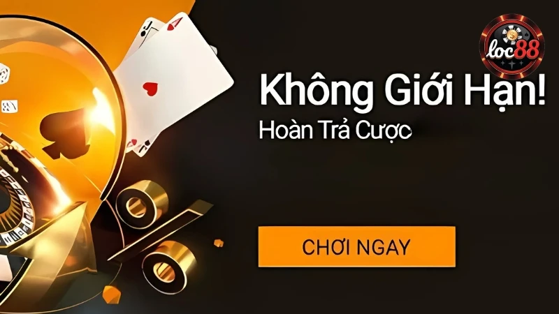 Người chơi nhận hoàn trả 1 - 3% số tiền cược không giới hạn